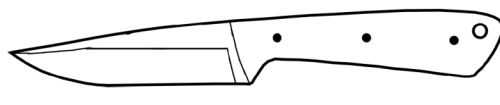 Drop point carry knife