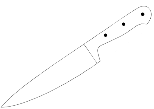 German-style chef knife